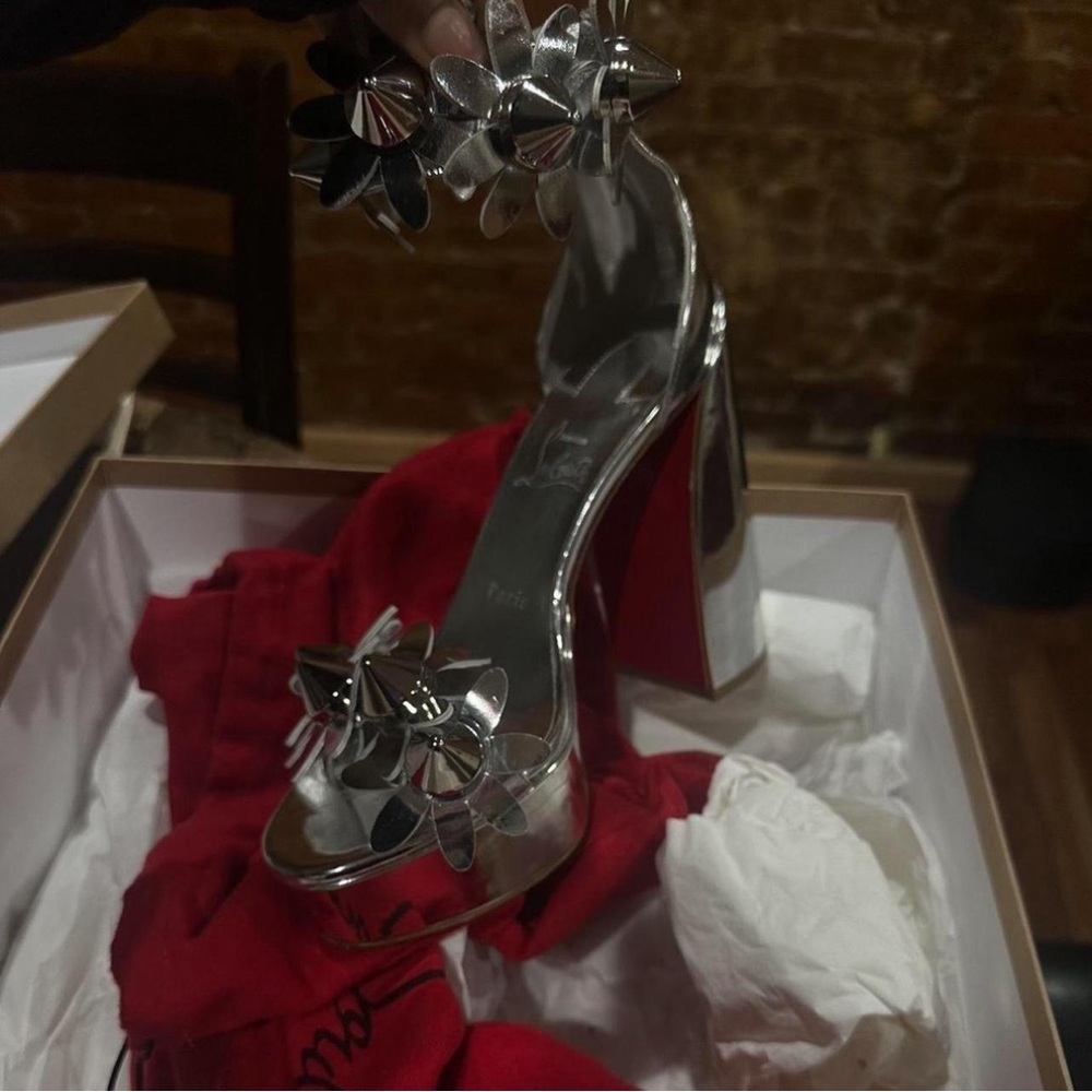 Silver Christian Louboutin Heels From EXCLUSIVE collection!